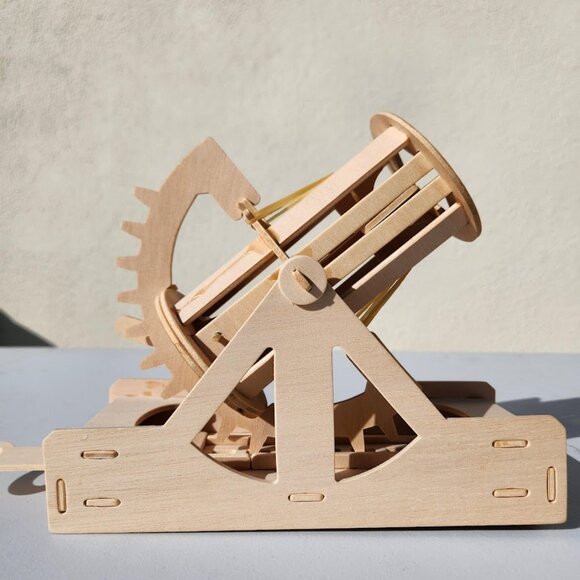 Handmade Leonardo Da Vinci Bombard Cannon History Social Studies Roman Model Cat - Picture 5 of 11